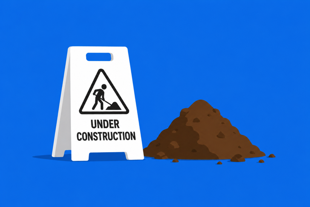 under construction